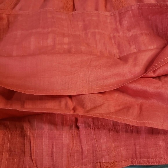 Vintage Forever Dark Coral Flirty Strapless Mini Dress w/Lace Details - S - Picture 5 of 11